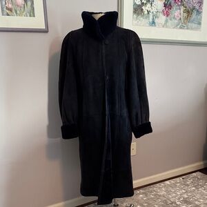 Karl Lagerfeld Navy Shearling coat